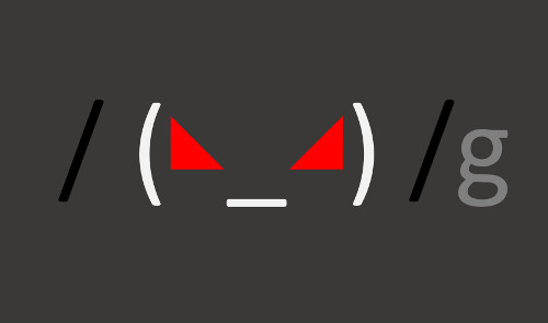 A regular expression with an angry face in it