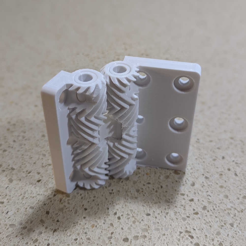 A 3D-printed hinge